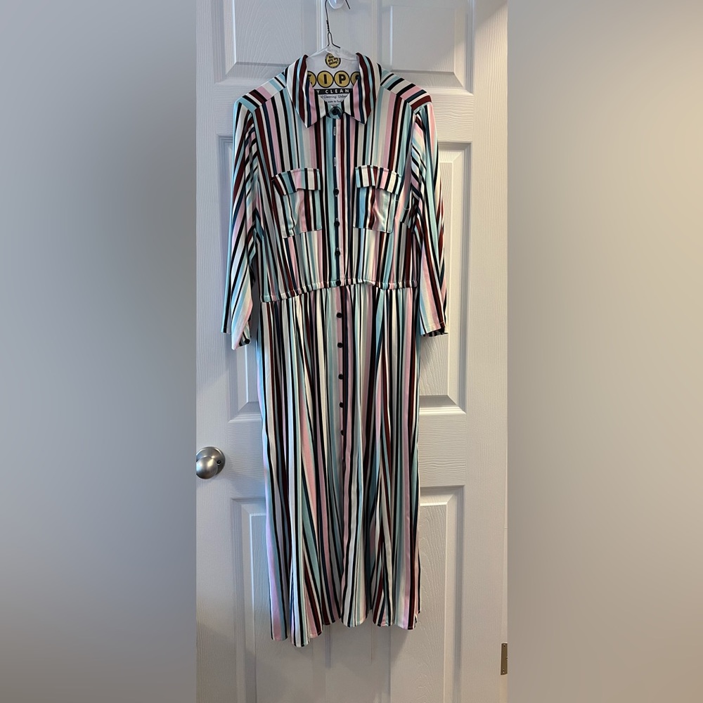 Torrid | Midi Stretch Challis Button Front Shirt … - image 5